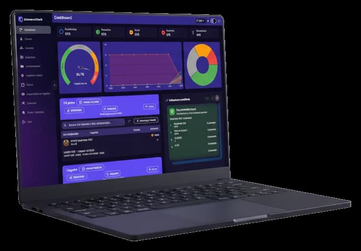 Vista del dashboard web de Liberes oClock para control operativo y asistencia